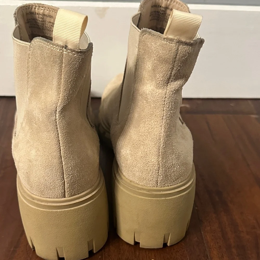 Steve Madden Tan Suede Ankle Boots - Picture 4 of 11